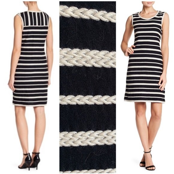 Max Studio Dresses & Skirts - MAX STUDIO Braided Stripe Bodycon Dress